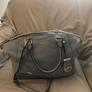 Blue Michael Kors Satchel